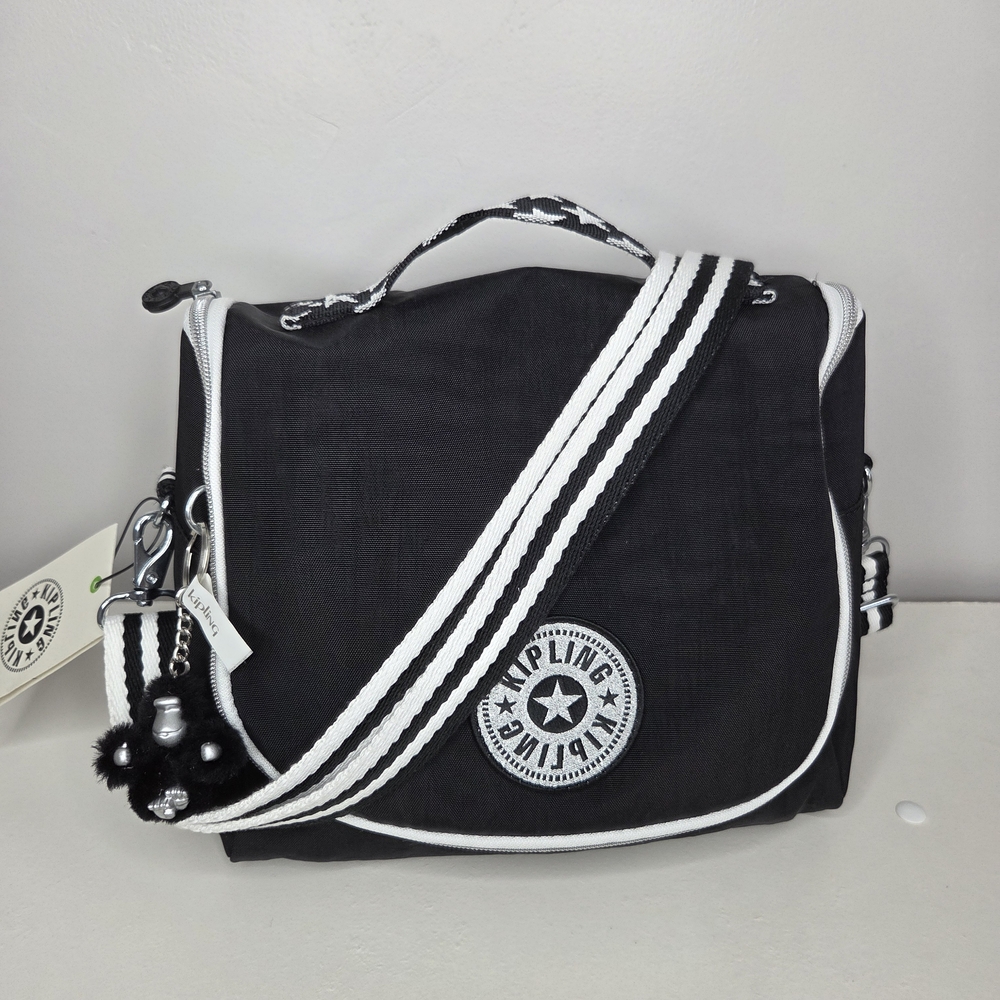 Kipling Kichirou Insulated Lunch Bag Polyamide EVA KI2163 Stars Pop Black NWT - Picture 2 of 8